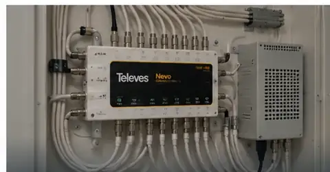 Equipo de amplificación y distribución de señal de televisión